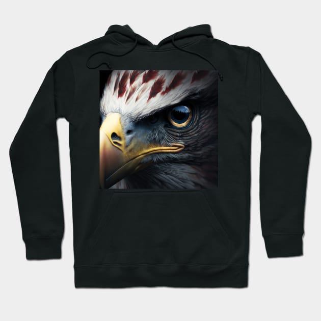 USA, Bald Eagle, America, American Flag, Hoodie by thewandswant